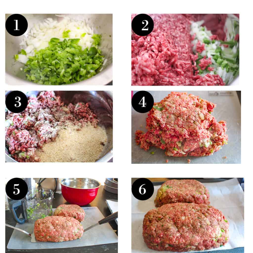 Six steps for preparing classic meatloaf.