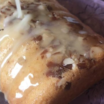 rum butter glaze almond cake