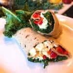 kale egg roasted pepper