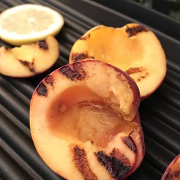 grilled peaches