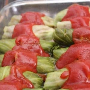 Easy Baked Stuffed Cabbage Rolls