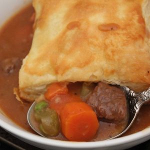 Beef Stew with Puff Pastry