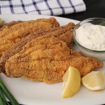 Fried Catfish on a Platter
