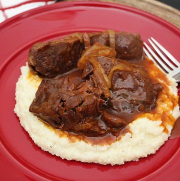 Braised Short Ribs over Gouda Cheese Grits