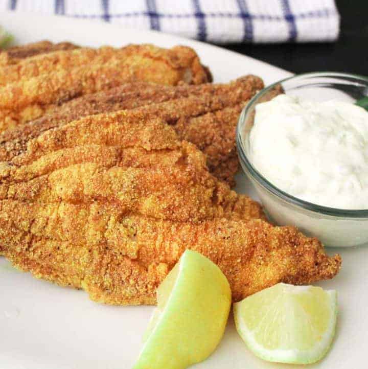 Fried catfish and tartar sauce