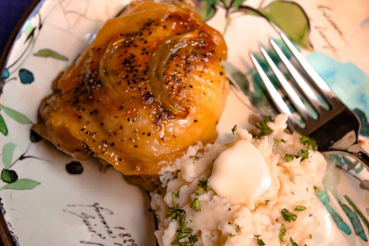 Oven Baked Chicken Thighs - SmartyPantsKitchen