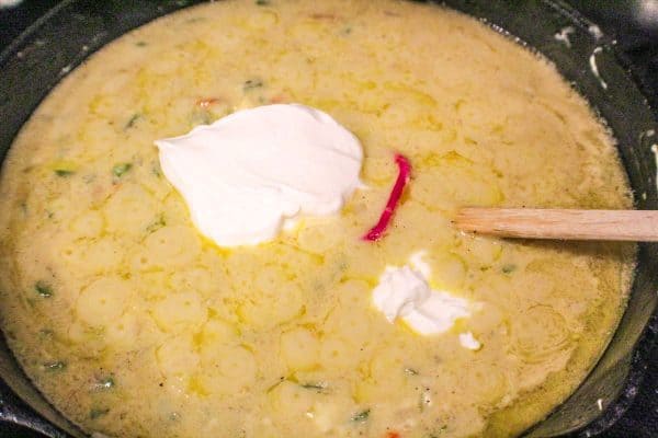 Cream of celery soup and sour cream make chicken spaghetti extra creamy and flavorful