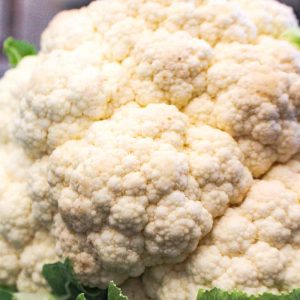 Whole head of cauliflower