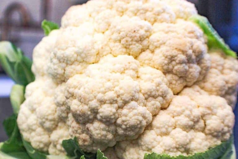 Whole head of cauliflower