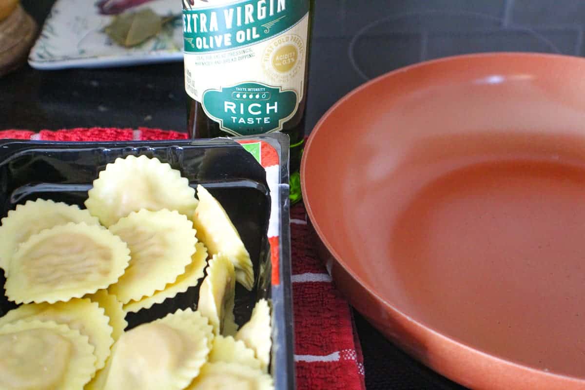 Ingredients on counter.