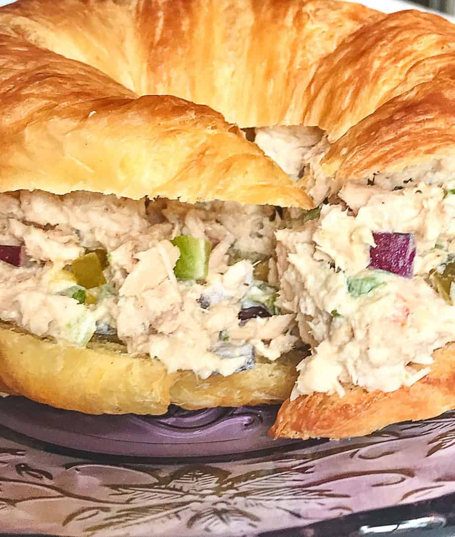 Southern Tuna Salad on croissant