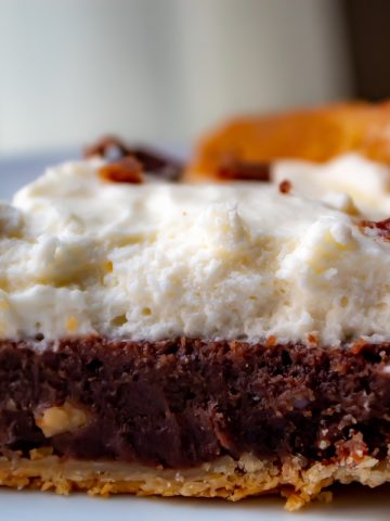 Vintage Chocolate Pie Recipe Close up