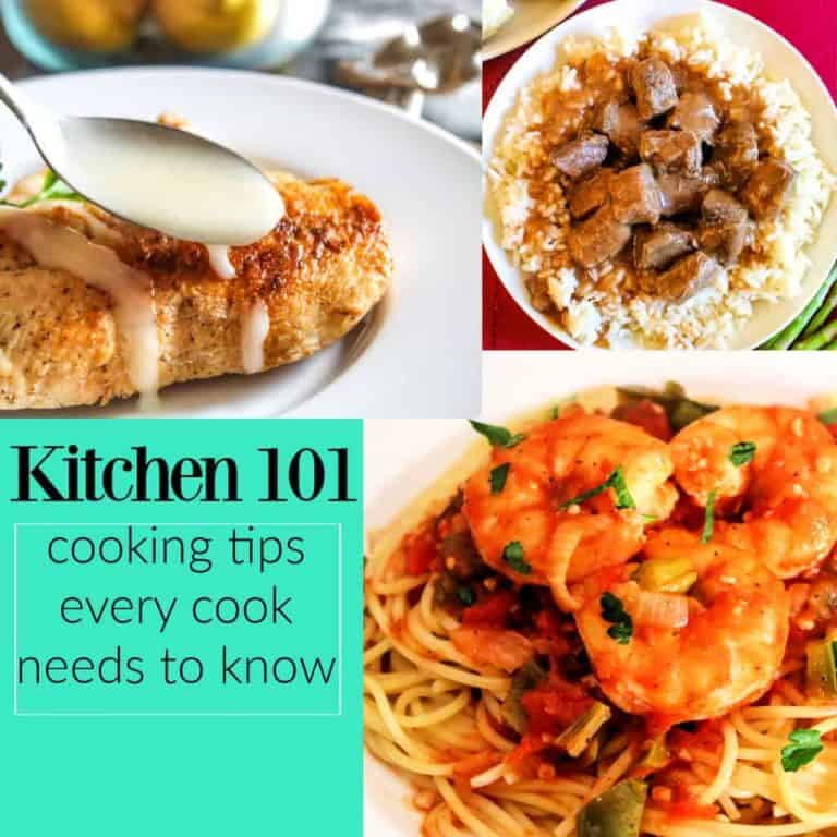 collage for cooking basics