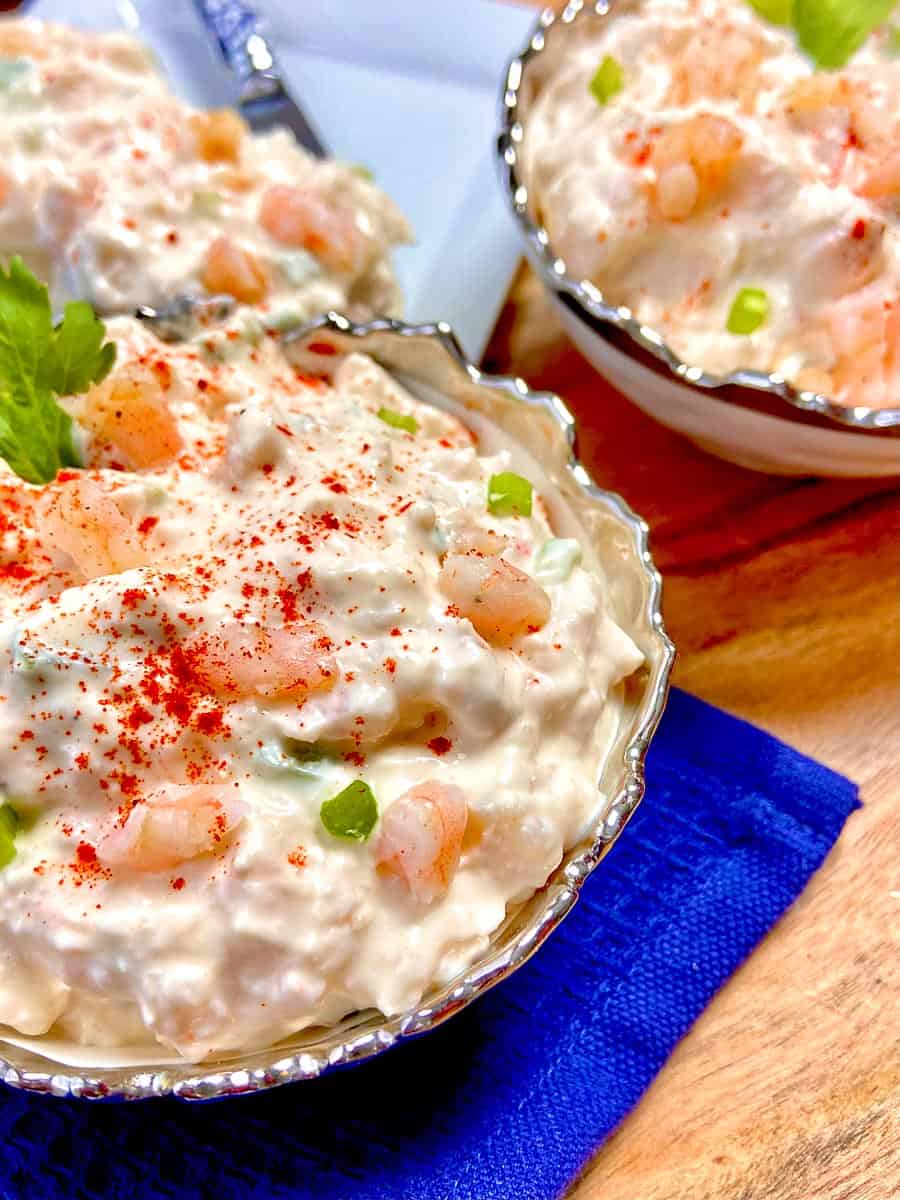 shrimp dip in bowl.