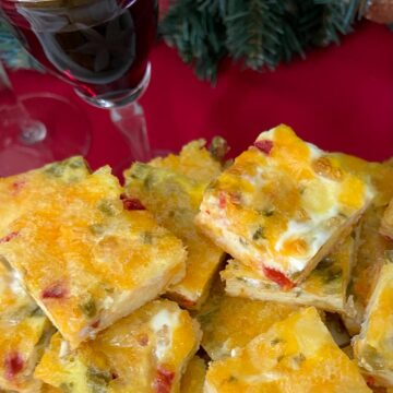 Jalapeno Fudge stacked on a serving platter.