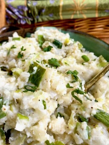 Close up of colcannon.