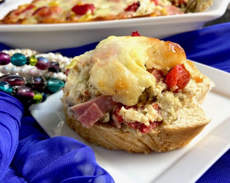 Mardi Gras Muffaletta Layer Dip