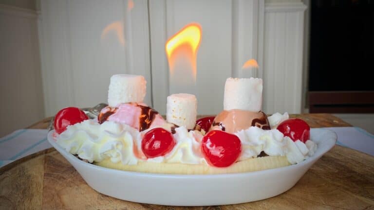 Flaming Banana Split