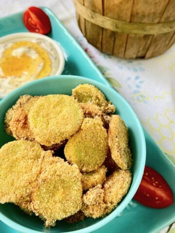 Fried yellow squash in bowl.