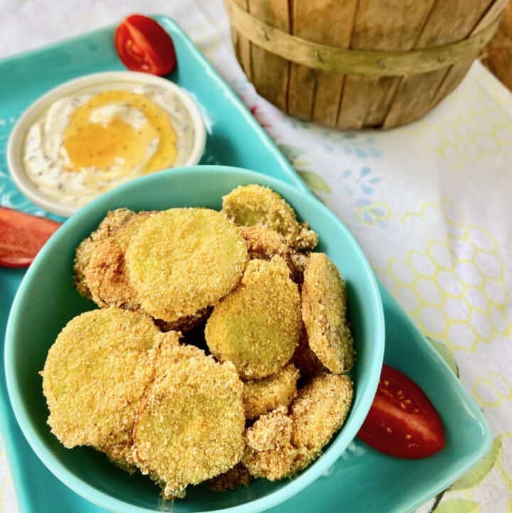 Fried yellow squash in bowl.