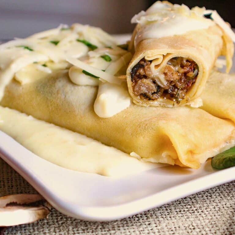 Sausage Crepes