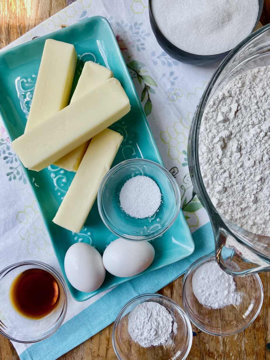 Ingredients on counter.