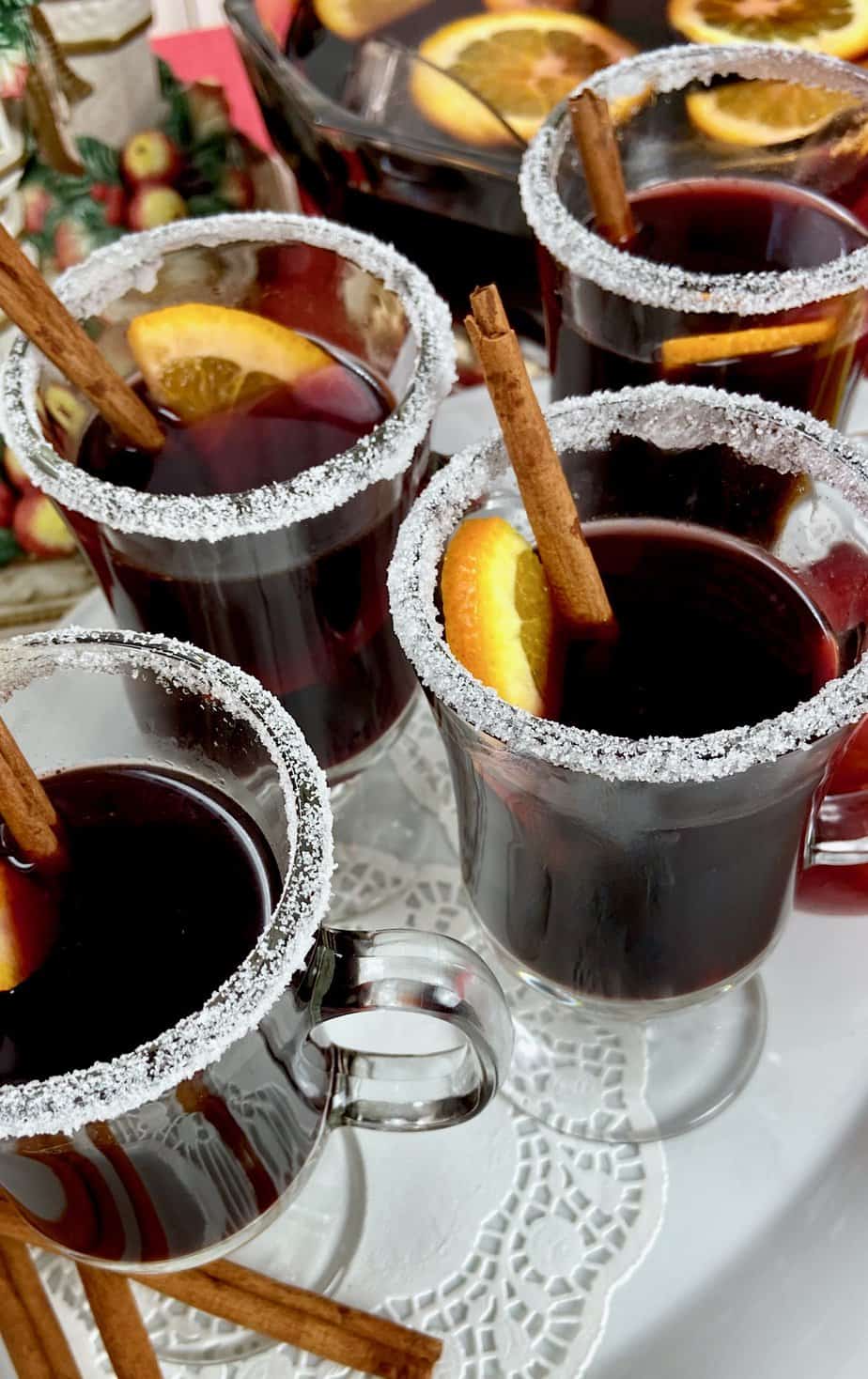 Mulled Wine Christmas Sangria – She Keeps a Lovely Home