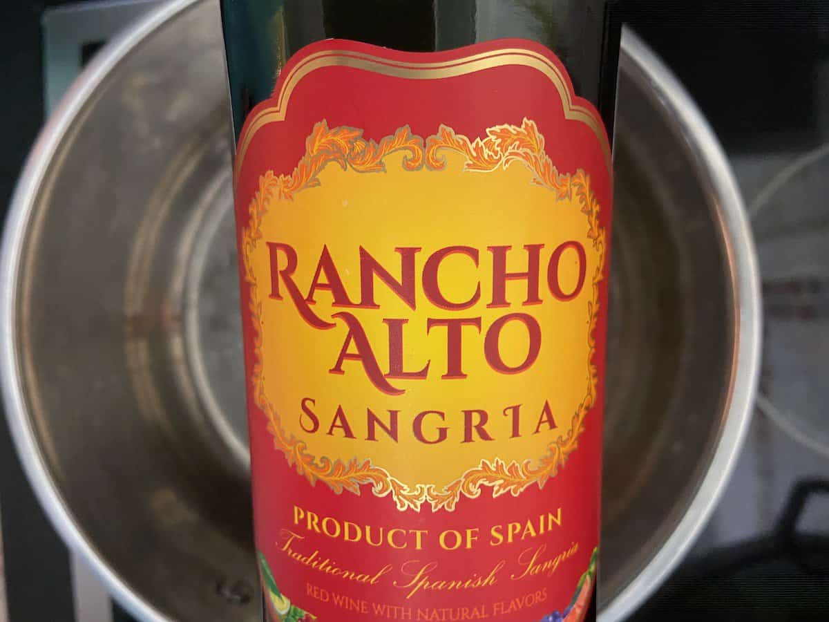 Image showing the brand of Sangria used in recipe.