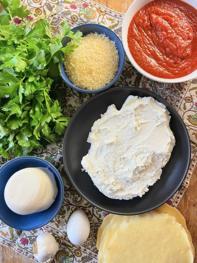Three Cheese Manicotti Crepe Recipe SmartyPantsKitchen