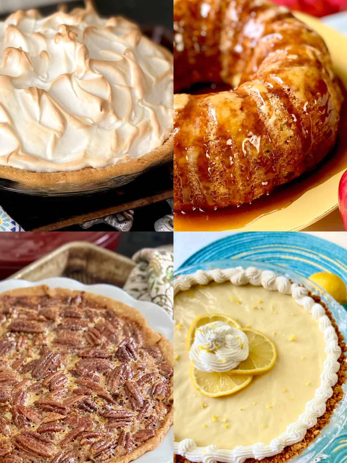 Collage of Southern desserts.