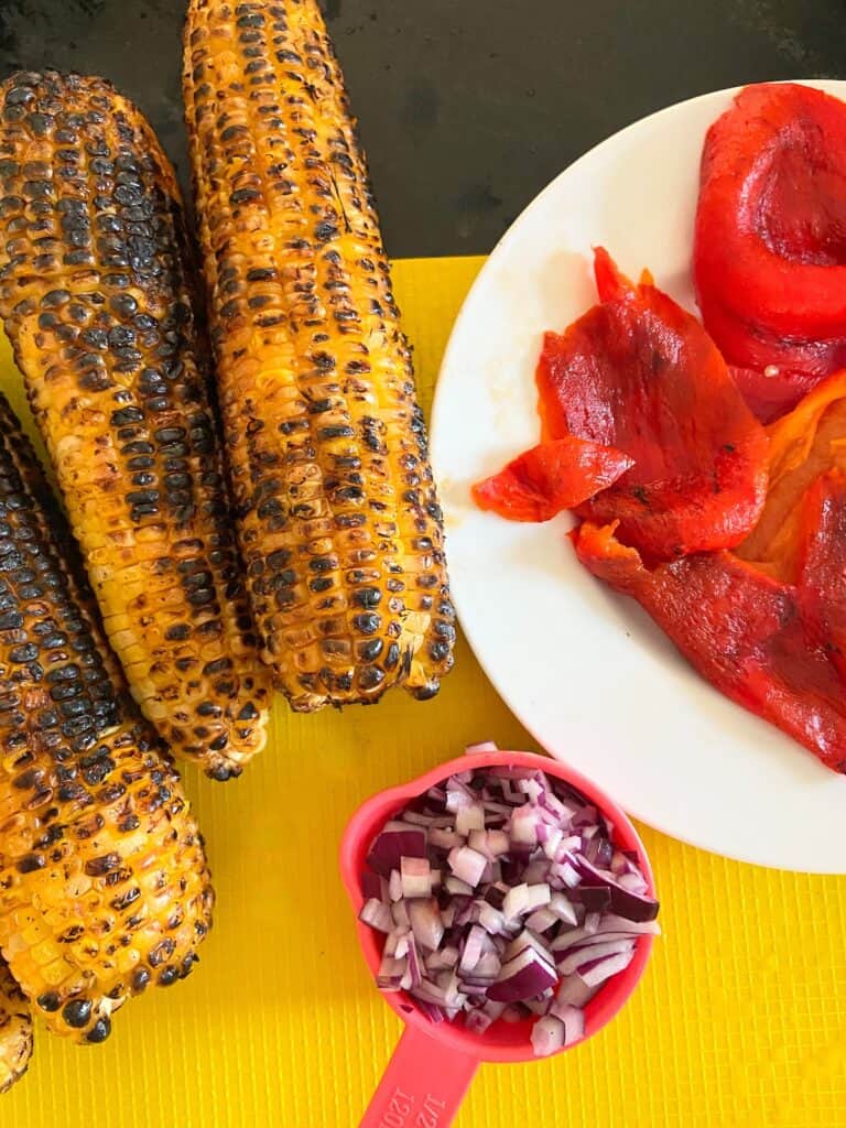 Red Corn Chowder Roasted Red Pepper Corn Chowder - SmartyPantsKitchen