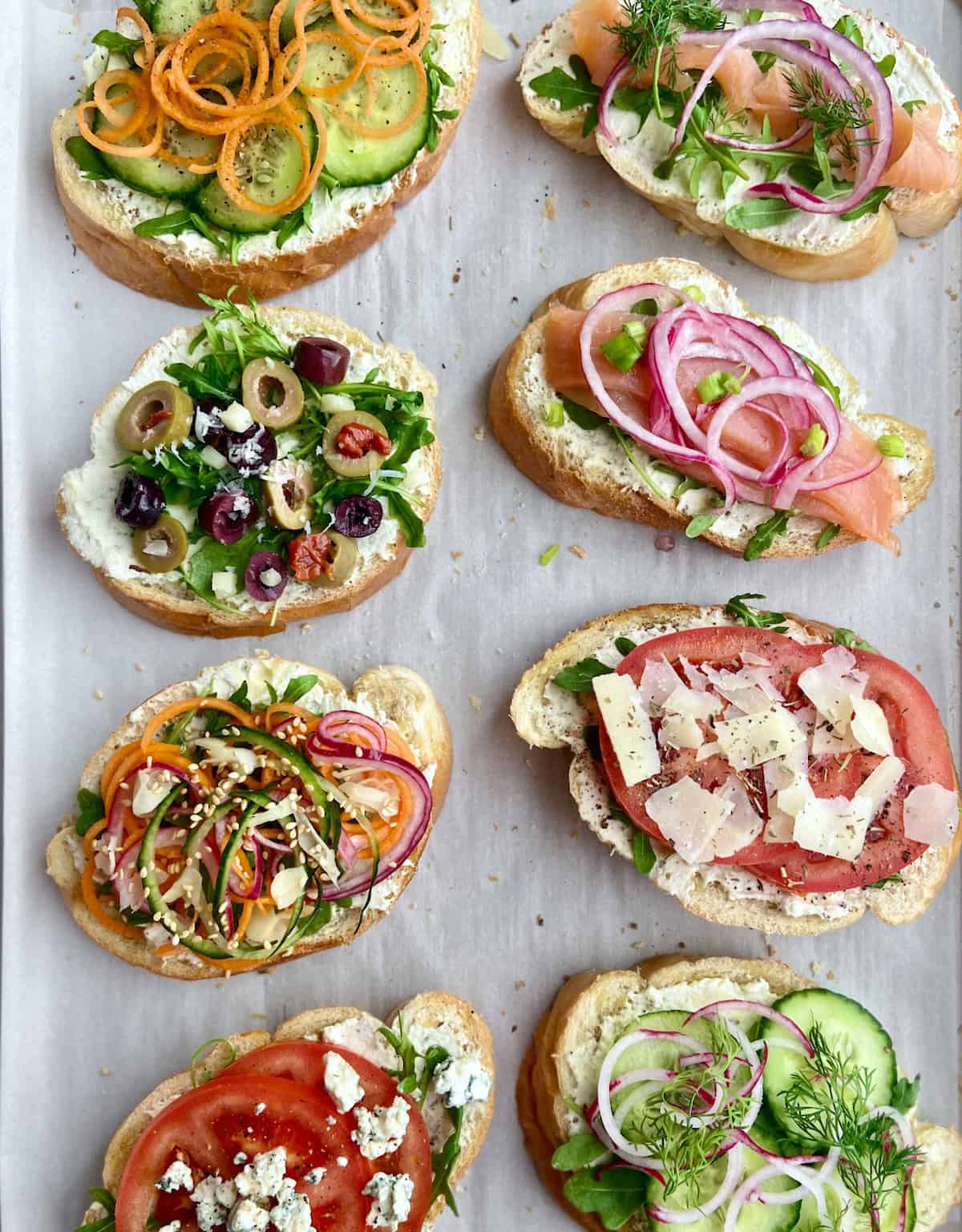 Alternatives to traditional bruschetta.