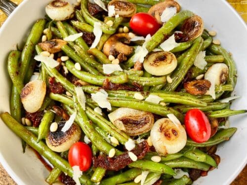 green beans with italian dressing and bacon Italian Green Beans with Pancetta and Braised Garlic