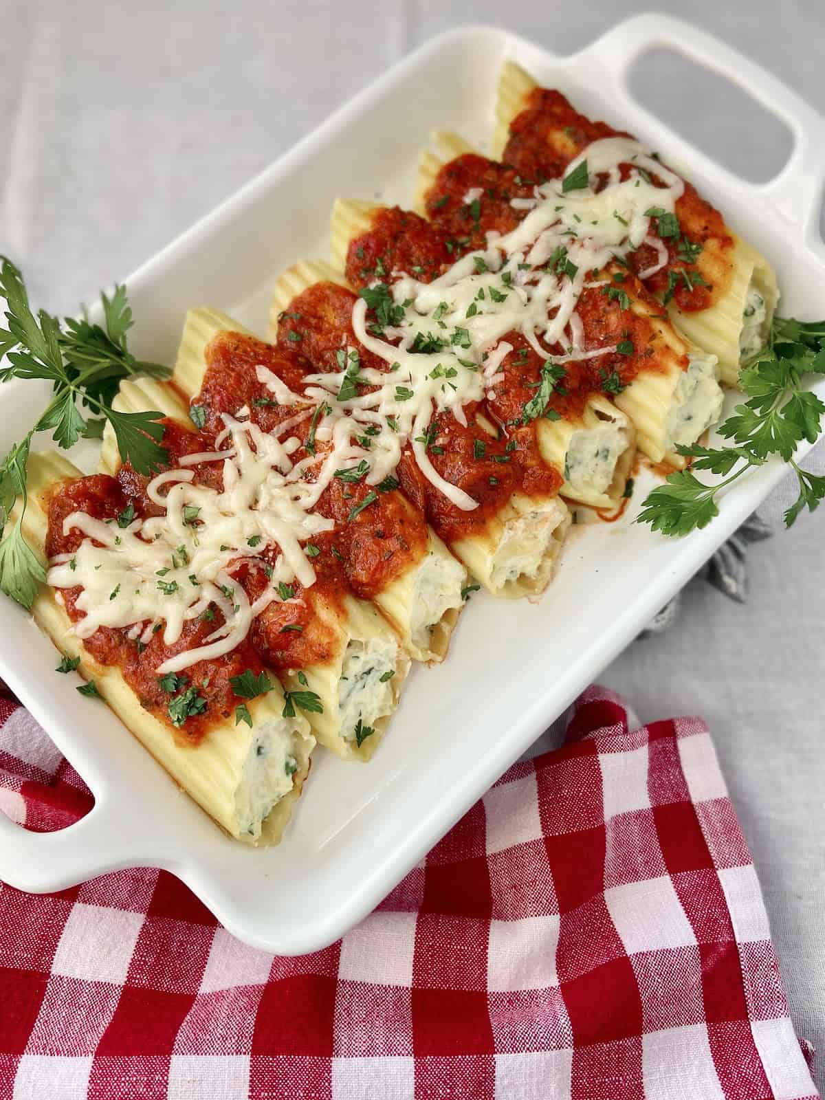 Classic Cheese Manicotti - SmartyPantsKitchen, image size:1200x1600